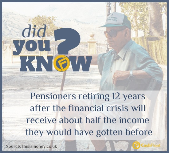 pensioners get half their income due to financial crisis- Cashfloat