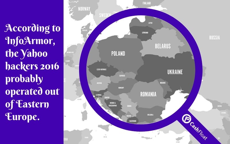 According to InfoArmor, the Yahoo hackers probably operated out of Eastern Europe.
