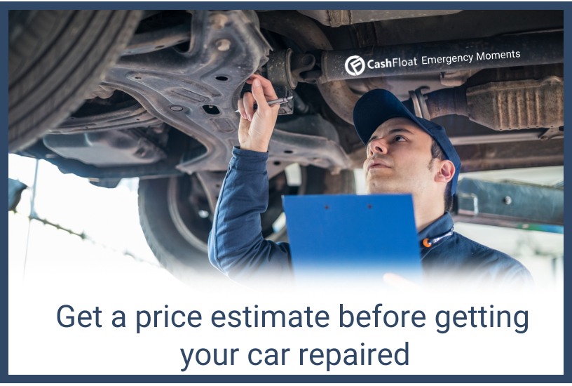 Get a price estimate before getting your car repaired - Cashfloat
