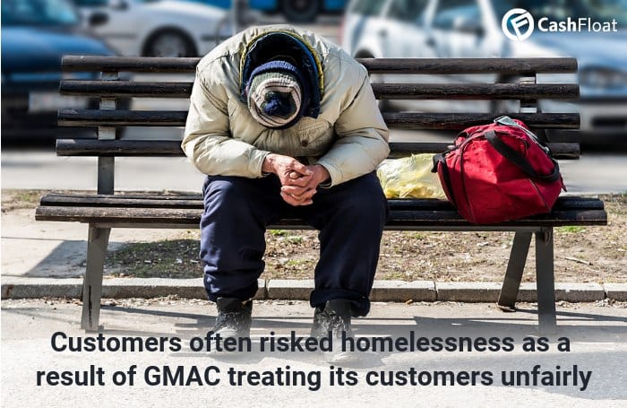 Customers often risked homelessness as a result of GMAC treating its customers unfairly - Cashfloat