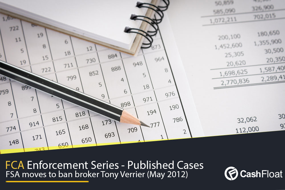 Cashfloat looks at the FSA ban on Tony Verrier