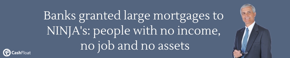 NINJA's (people with no income, no job and no assets) could borrow large sums- Cashfloat