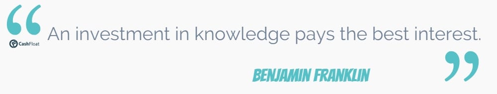 An investment in knowledge pays the best interest - Benjamin Franklin