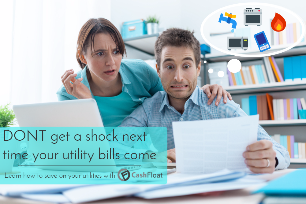 don't get shocked by you utility bill. Learn how to save with Cashfloat.