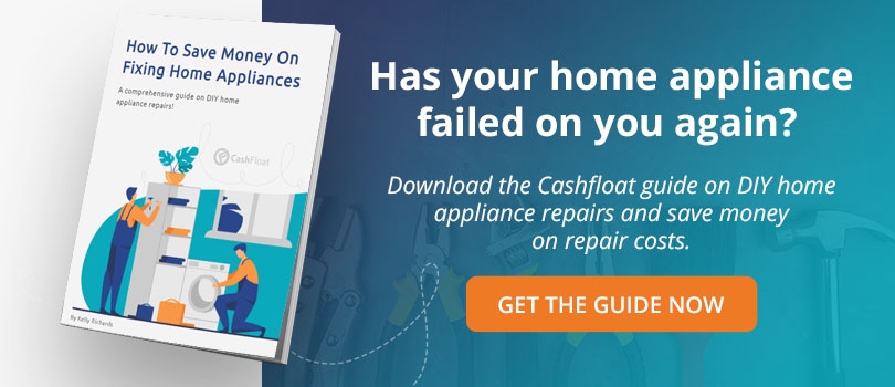 Download your FREE ebook on fixing home appliances from Cashfloat