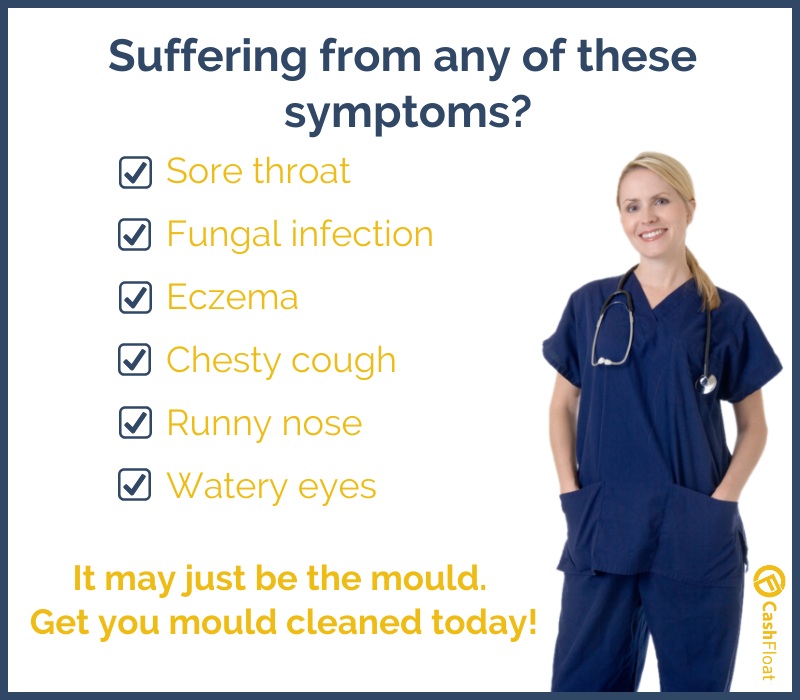 Symptoms which may be as a result of mould in the home - Cashfloat