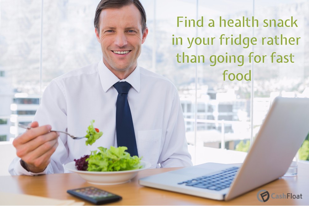 eating healthy is easier when working from your home office - cashfloat