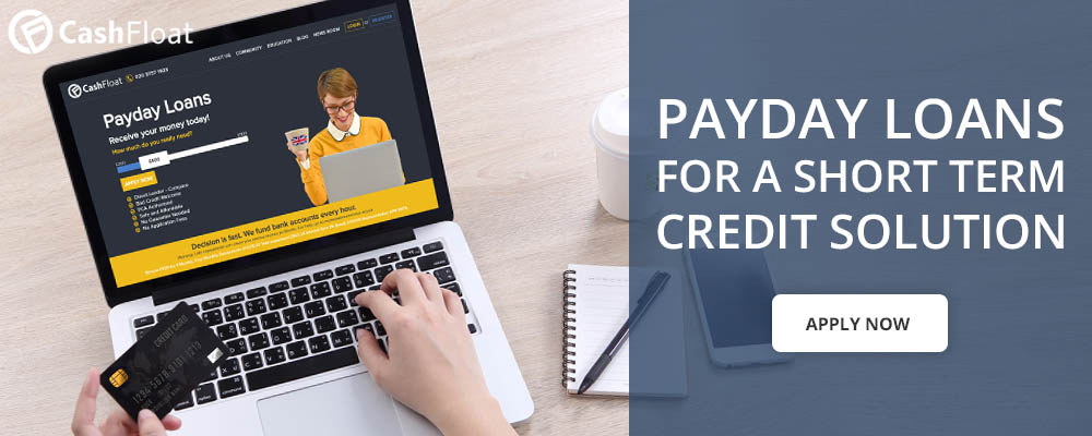 Apply now for a payday loan as a short term credit solution