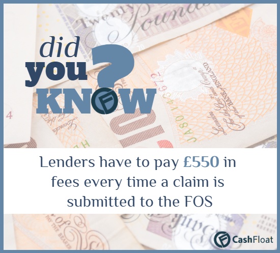 did you knwo that lenders have to pay £500 in fees every time a complain is submitted to the FOS? - Cashfloat