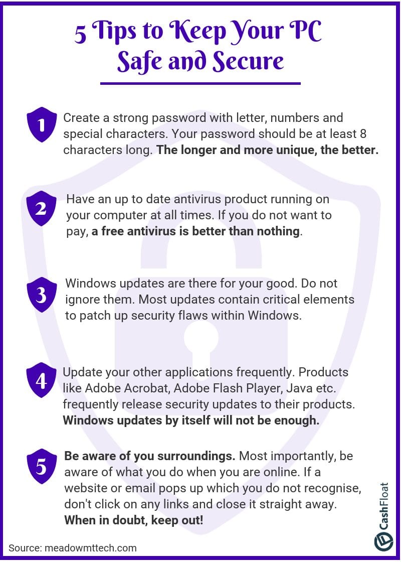 5 Tips to Keep Your PC Safe and Secure - Cashfloat