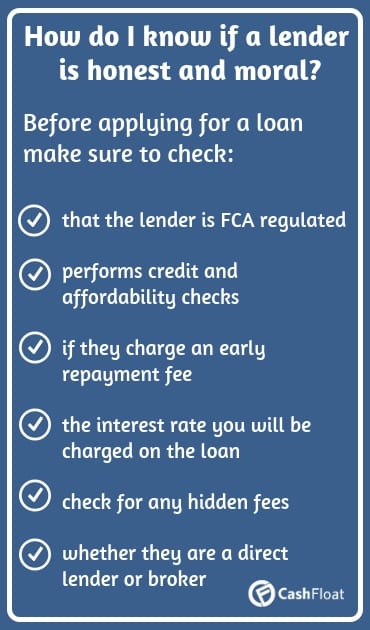 points to consider whether a payday lender is moral and honest - Cashfloat