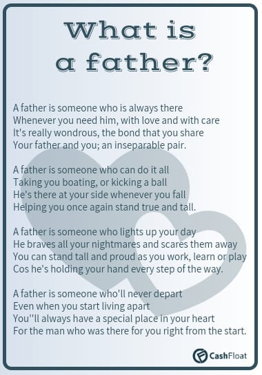 Fathers day poem - cashfloat