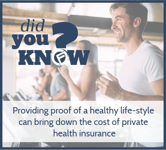 Providing proof of a healthy life-style can bring down the cost of private health insurance - Cashfloat
