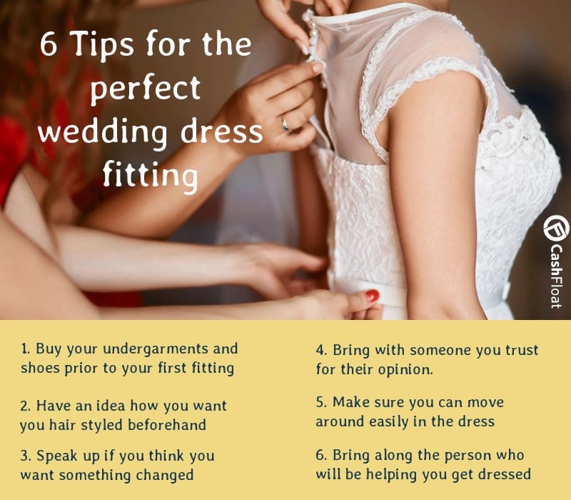 6 Tips for the perfect wedding dress fitting - Cashfloat