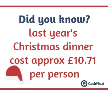 Did you know? last year's Christmas dinner cost approx £10.71 per person - Cashfloat