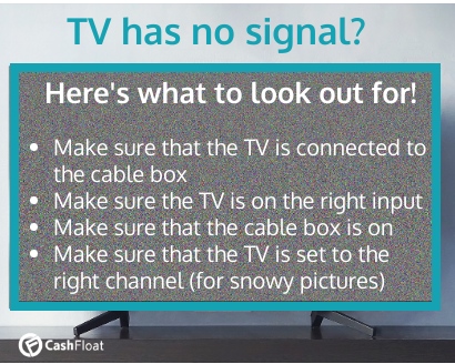 TV has no signal - try these DIY repairs from Cashfloat