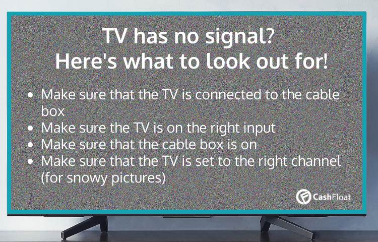 TV has no signal - try these DIY repairs from Cashfloat
