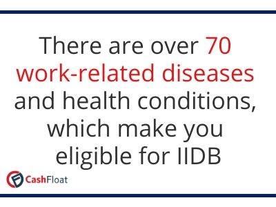 There are over 70 work-related diseases and health conditions, which make you eligible for IIDB - Cashfloat