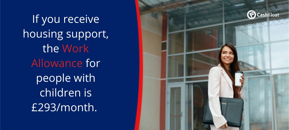 If you receive housing support, the work allowance for people with children is £293/month