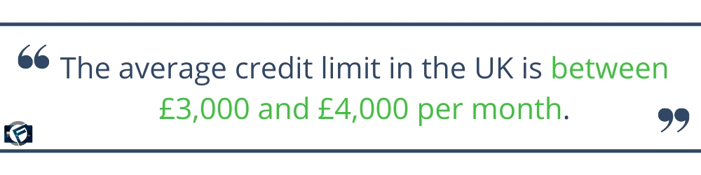 The average credit limit in the UK is between £3,000 and £4,000 per month- Cashfloat