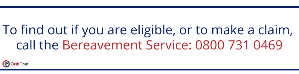 To find out if you are eligible or to make a claim call: 0800 731 0469- Cashfloat