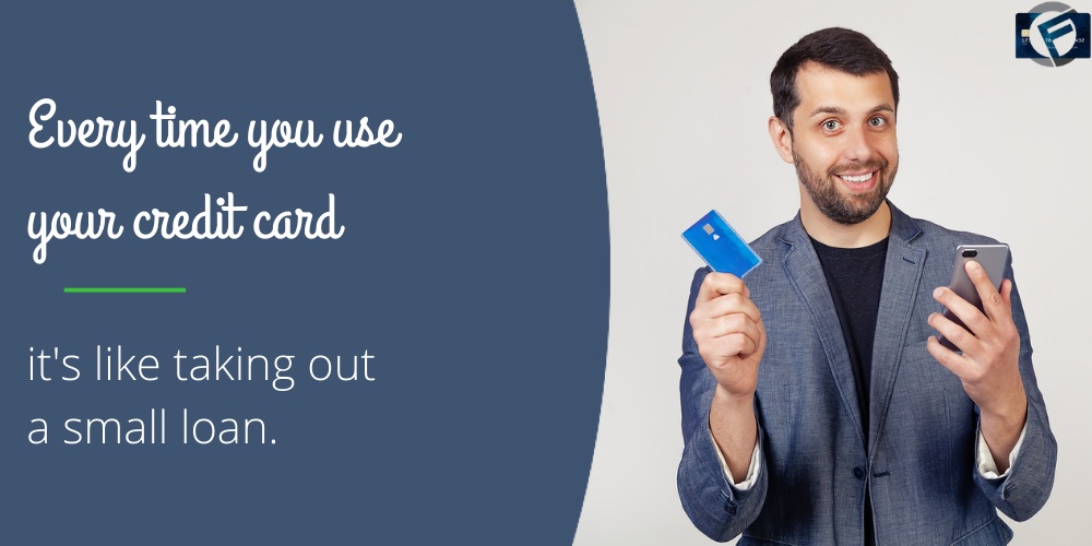 every time you use your credit card, it's like taking out a small loan- Cashfloat