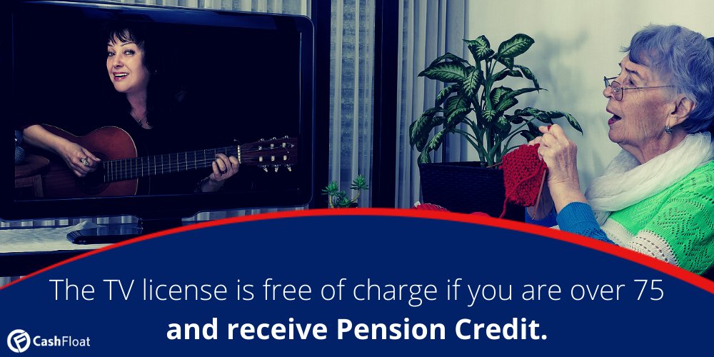The TV license is free if you are over 75 and receive Pension Credit- Cashfloat
