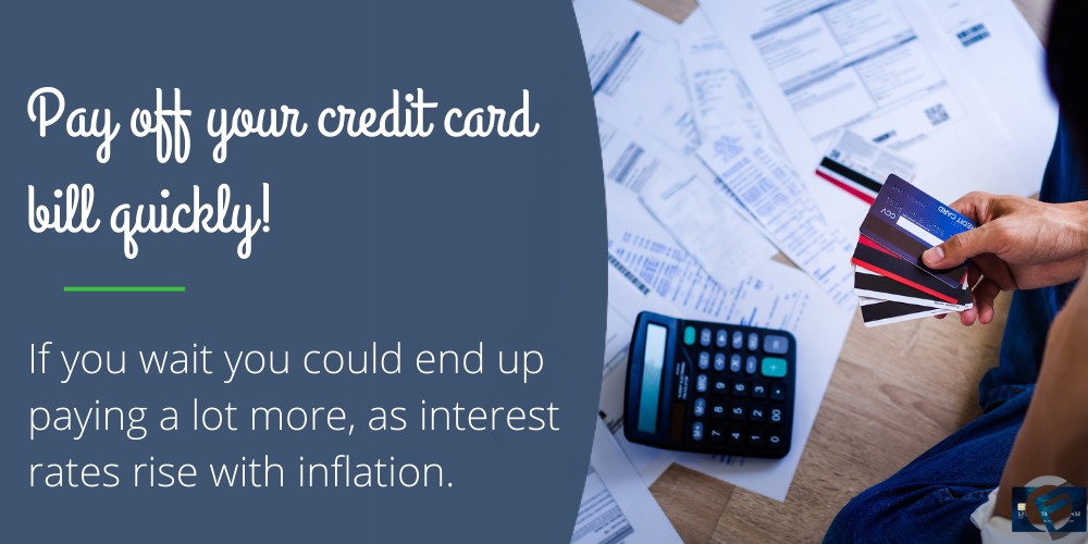 Pay your credit card bill off quickly, because if you wait the interest could increase leaving you with a much larger bill- Cashfloat