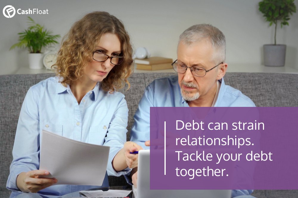Debt can strain relationships. Tackle your debt together- Cashfloat