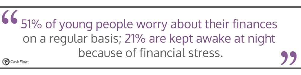 51% of young people worry about their finances on a regular basis- Cashfloat