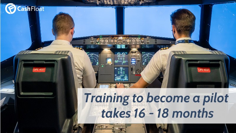 Training to become a pilot takes 16 - 18 months - Cashfloat