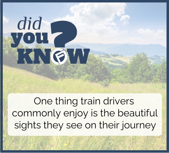 One thing train drivers commonly enjoy is the beautiful sights they see on their journeys. - Cashfloat